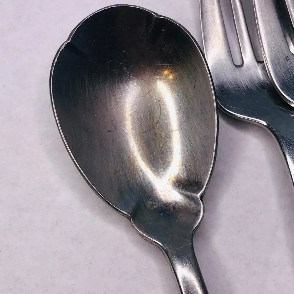 Oneida Athena Stainless Flatware Set of 14 pcs Dinner Fork Sugar spoon knife